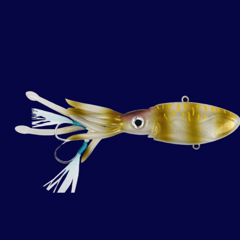 LureLegend™ Vibrating Squid Lures - Dark Khaki